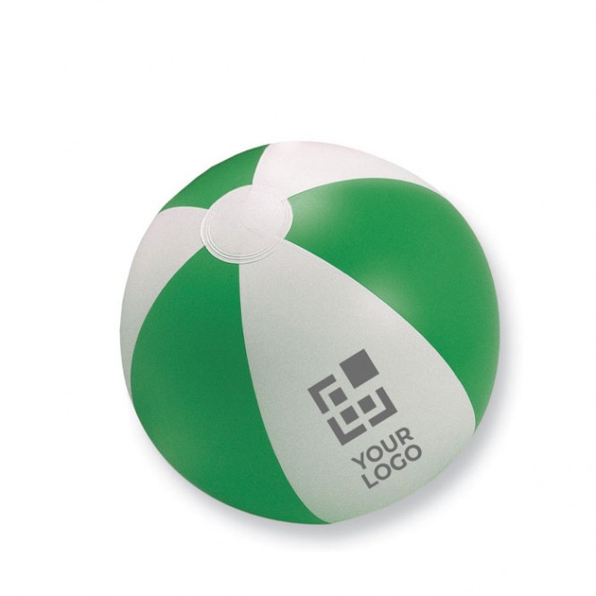 pallone gonfiabile bianco e verde